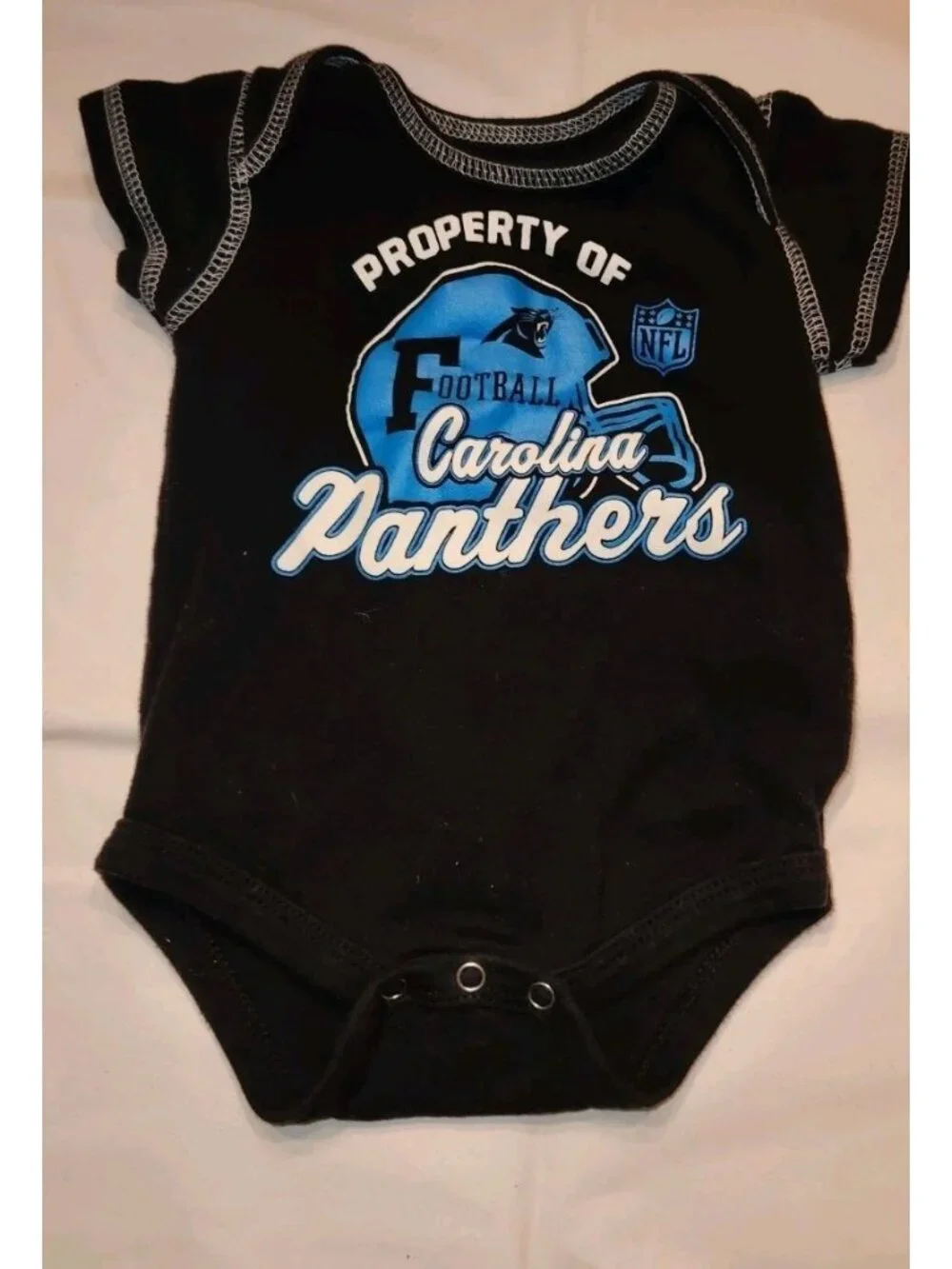 Carolina Panthers NFL One Piece Sz 3-6 mo. property of........................B4